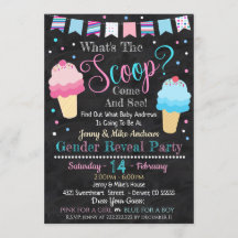 Glace Cream Genre RevezParty Invitation