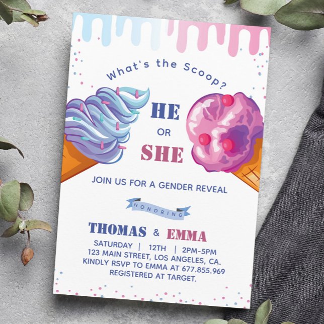 Glace Cream Genre RevezParty Invitation (Créateur téléchargé)