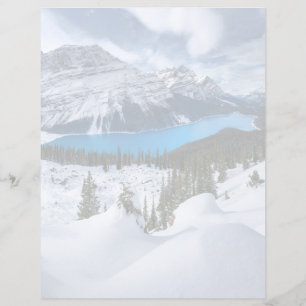 Glace et neige Lac Peyto, Rocheuses canadiennes