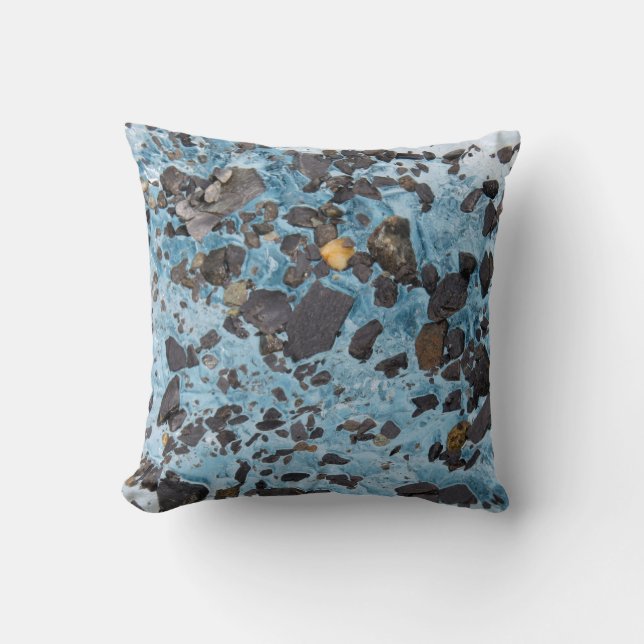 Glace Glaciaire Glacier Coussin de Jet (Recto)