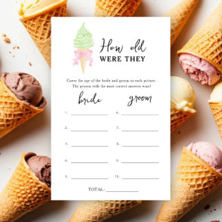 Glace - Quel âge avaient-ils jeu de mariage