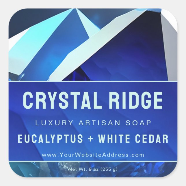 Glacial Mountain Magical Abstraits Étiquettes de p (Devant)