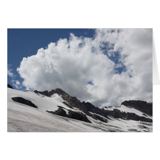 Glacier avec carte nuages (Devant horizontal)