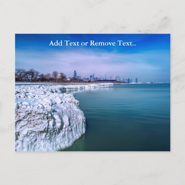 Glacier Frozen De La Carte Postale Windy City (Devant)