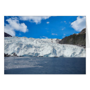 Glacier Holgate - Carte d'art de 5 po x 7 po