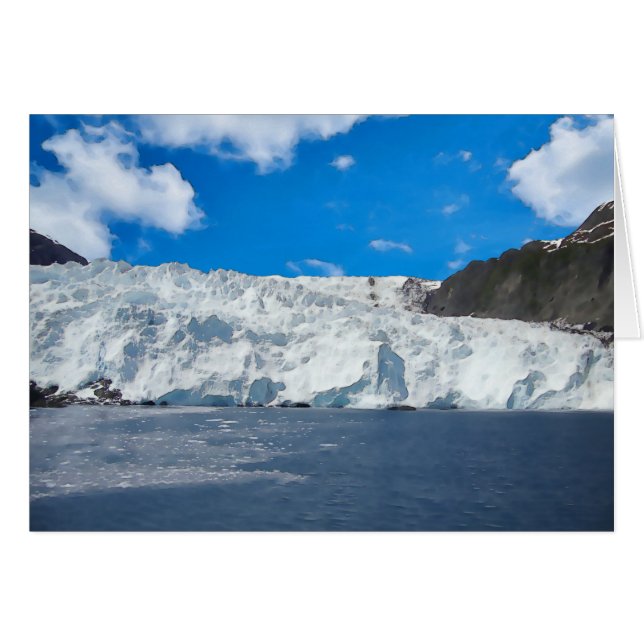 Glacier Holgate - Carte d'art de 5 po x 7 po (Devant horizontal)