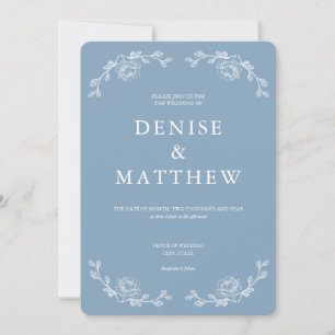 Glacier Lake Faire-part de mariage colorée