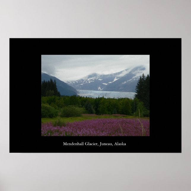Glacier Mendenhall, Juneau, Alaska Poster (Devant)