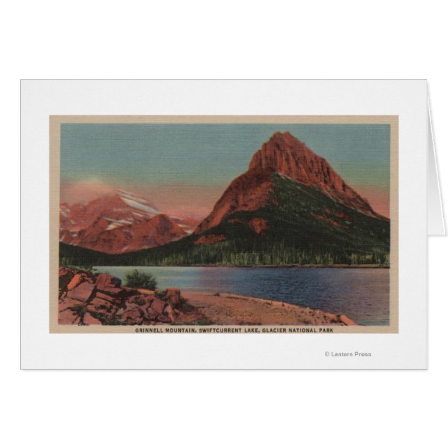 Glacier, MT - Vue de Grinnell Mt. & Swiftcurren (Devant horizontal)