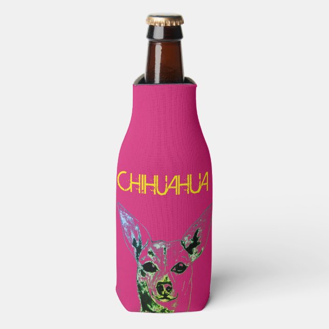 Glacière à thème rose Chihuahua (Bottle Devant)