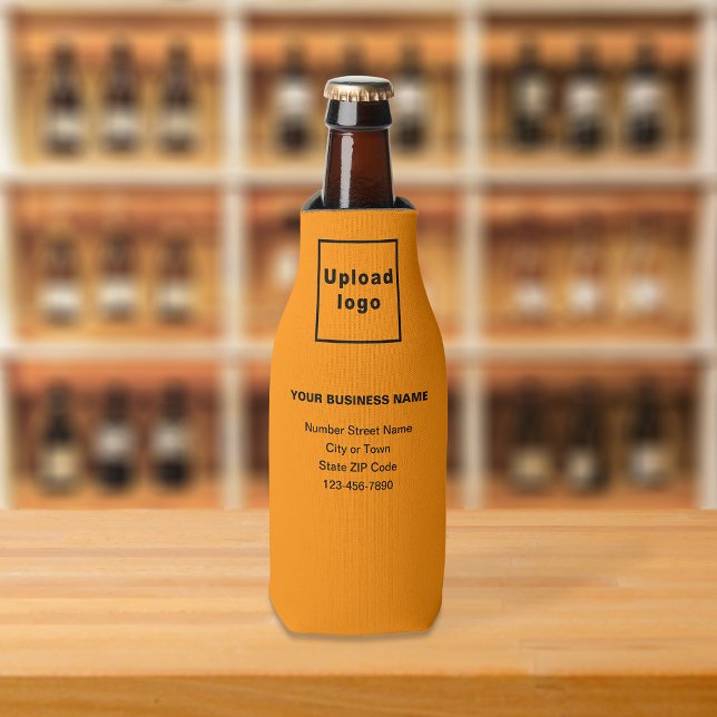 Glacière de bouteille couleur orange de marque com (Build brand name awareness. Your business brand on orange color bottle cooler.)