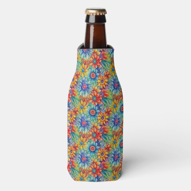 Glacière de bouteille d'art hippie (Bottle Devant)