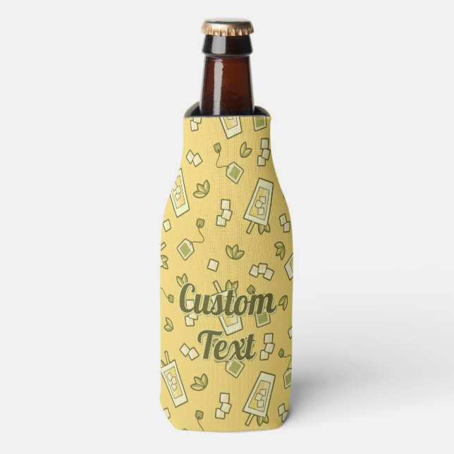 Glacière de bouteille de Motif de thé glacé (Bottle Devant)