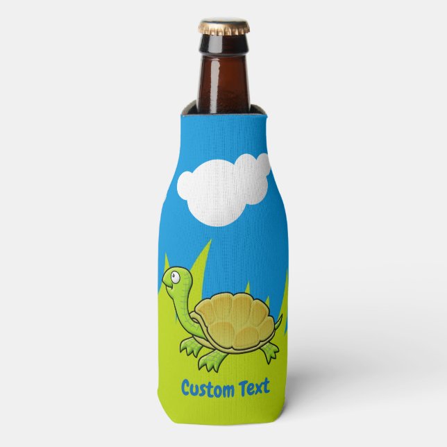 Glacière de bouteille de tortue cartonnée (Bottle Devant)
