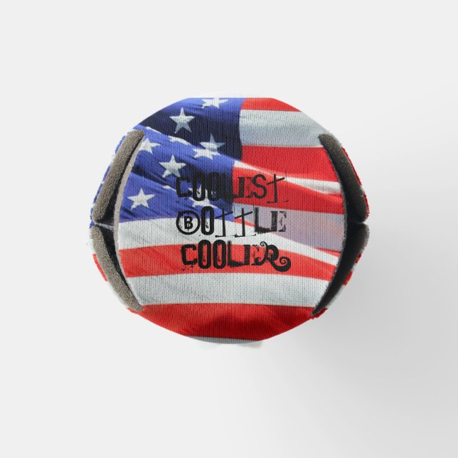 Glacière de bouteille froid, American Flag, USA (Bas)