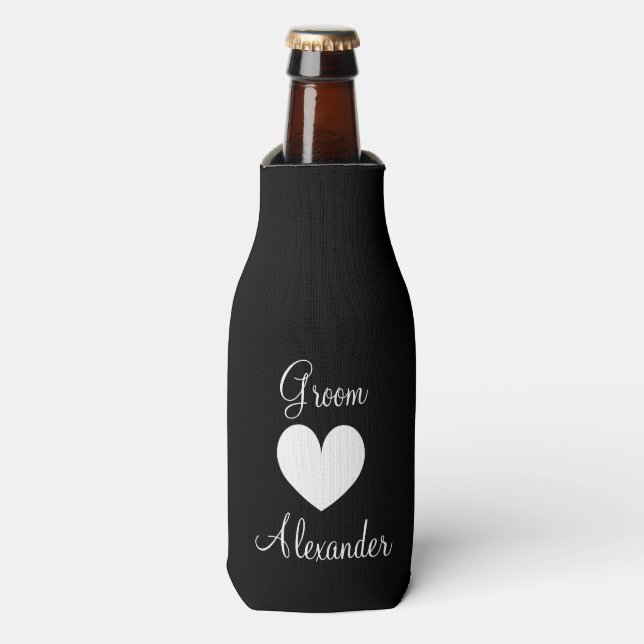 Glacière de bouteille mariage personnalisé pour gr (Bottle Devant)