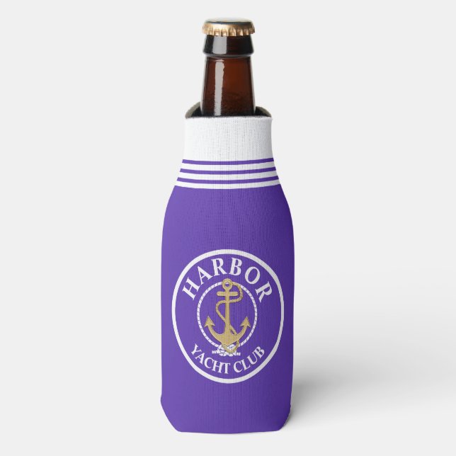 Glacière de bouteille marine violet (Bottle Devant)