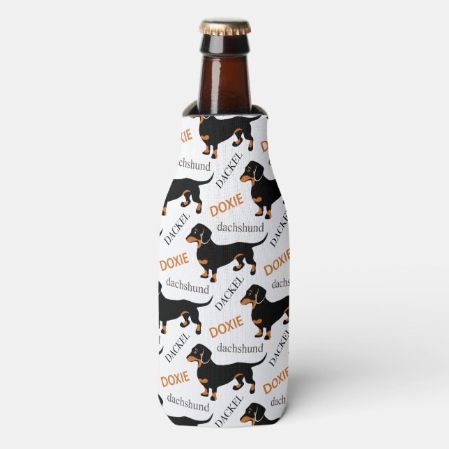 Glacière de bouteille Motif Dachshund (Bottle Devant)