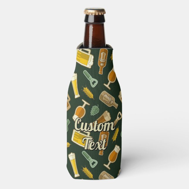 Glacière de bouteille Motif Icônes de bière (Bottle Devant)