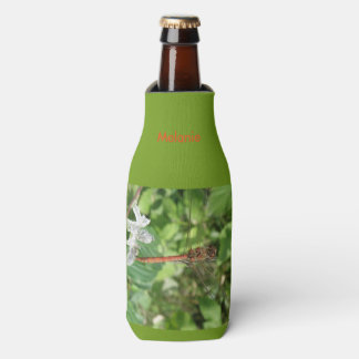 Glacière de bouteille personnalisé de la libellule