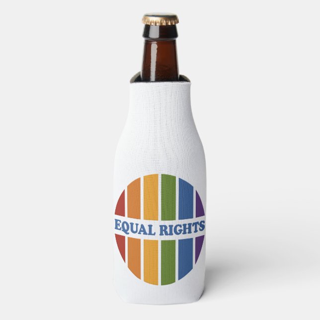 Glacière de bouteille personnalisée Equal Rights (Bottle Devant)