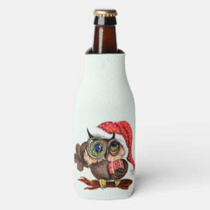 Glacière de la bouteille de Noël Owl