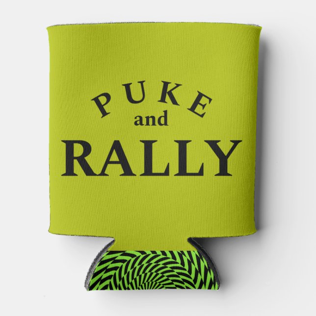 Glacière Puke and Rally – Typographie drôle et aud (Devant)