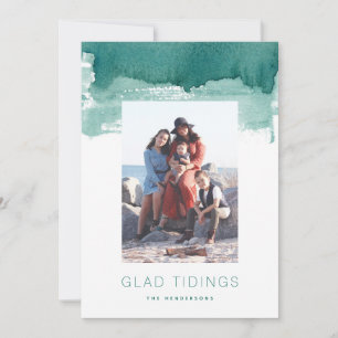 Glad Tidings Noël Carte photo de vacances