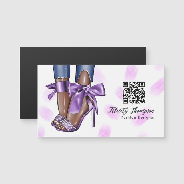 Glam Chic Mode QR Code (Devant / Derrière)