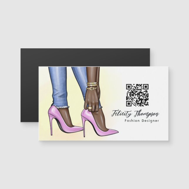 Glam Chic Mode QR Code (Devant / Derrière)