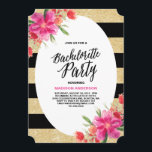 Glam floral | Bachelorette Party Invitation<br><div class="desc"></div>