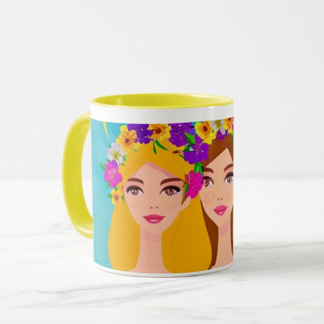 Glam Girls Café Mug (Devant gauche)