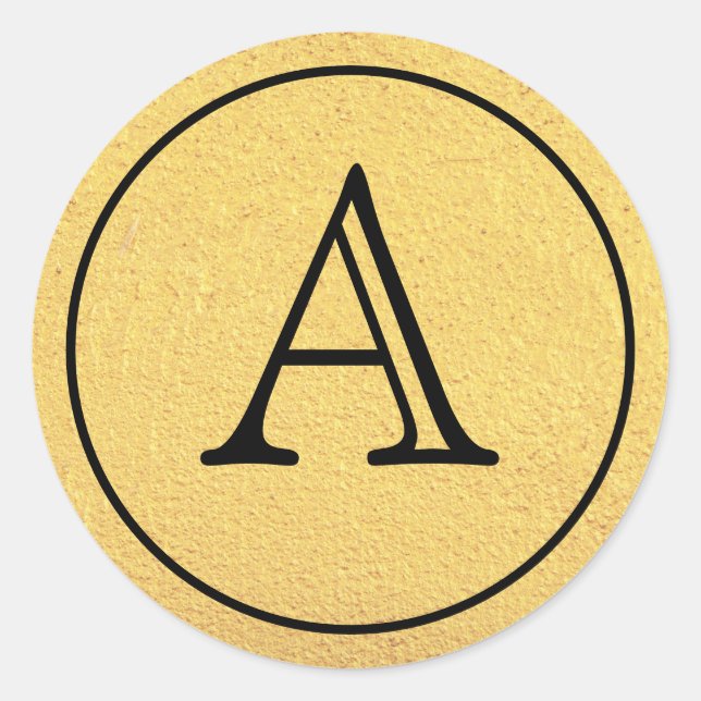 Glam gothique | Sticker | Or (Devant)