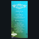 Glam Las Vegas Programme de mariage<br><div class="desc">Belle illustration du célèbre panneau Las Vegas, de grands palmiers et de belles étoiles dans le ciel de couleur cyan conçu sur les programmes de mariage personnalisés. Personnalisez les programmes plats glamour avec votre propre libellé pour un MARIAGE STYLISH LAS VEGAS ! N'hésitez pas à modifier les couleurs, les tailles...</div>