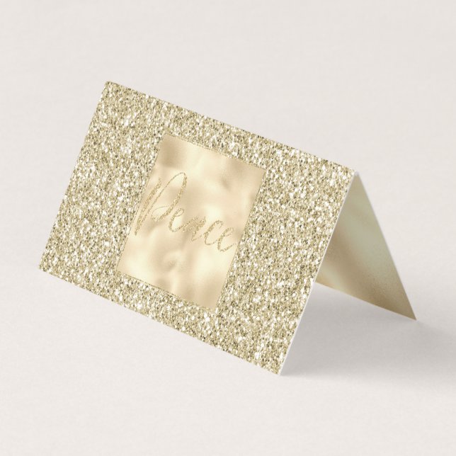 Glam Luxe Gold Parties scintillant Peace (Front)