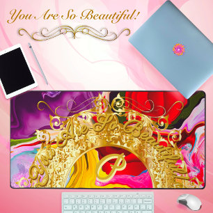 Glam Or Premier P Monogramme Motivation Abstraite
