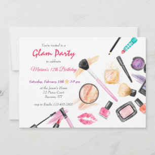 Glam Party Anniversaire Invitation