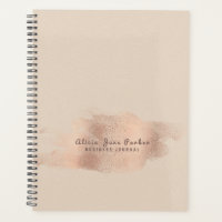 Glam Rose Gold Cuivre Foil Chic Business personnel