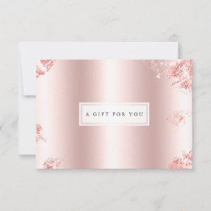 Glam Rose Gold Parties scintillant métallique Cert