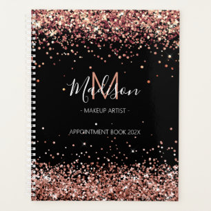 Glam Rose Gold Rendez-vous Book Planificateur