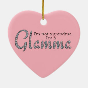 Glamma bling coeur ornement