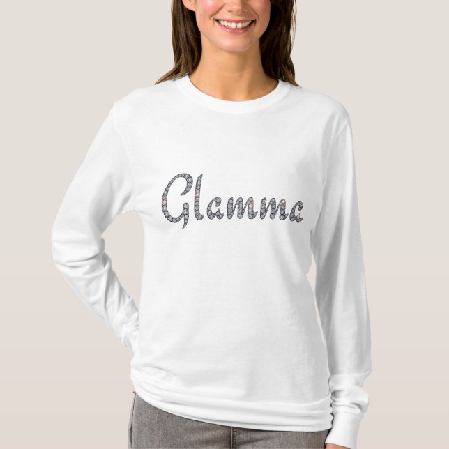 Glamma bling le T-shirt à manches longues (Devant)