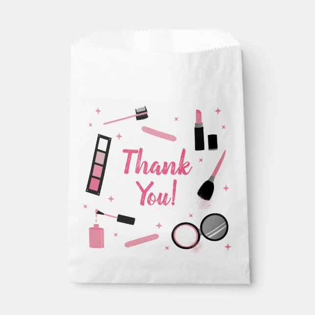 Glamour de maquillage rose Fille Sacs d'anniversai (Devant)