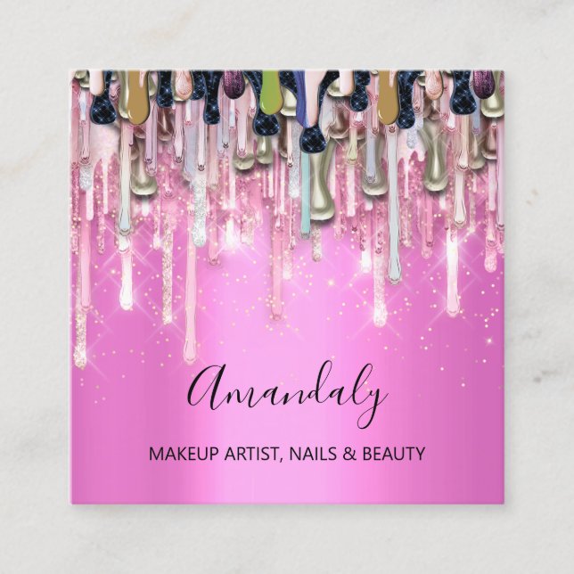 Glamour trempé en or : Carte qui étincelle (Devant)