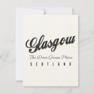 Glasgow Écosse "L'endroit vert cher"