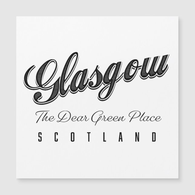 Glasgow Scotland "The Dear Green Place" (Devant)