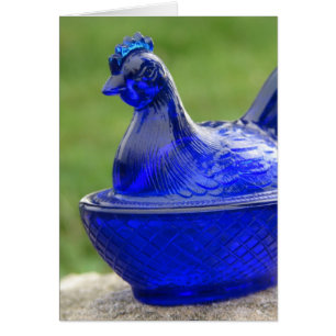 Glass bleu vintage