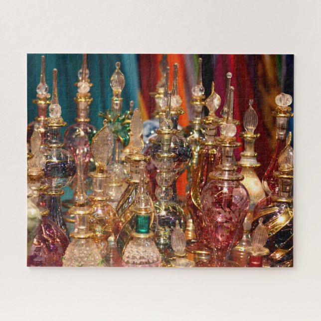 Glass Parfum Bazaar Egypt Jigsaw Puzzle 520 pc. (Horizontal)