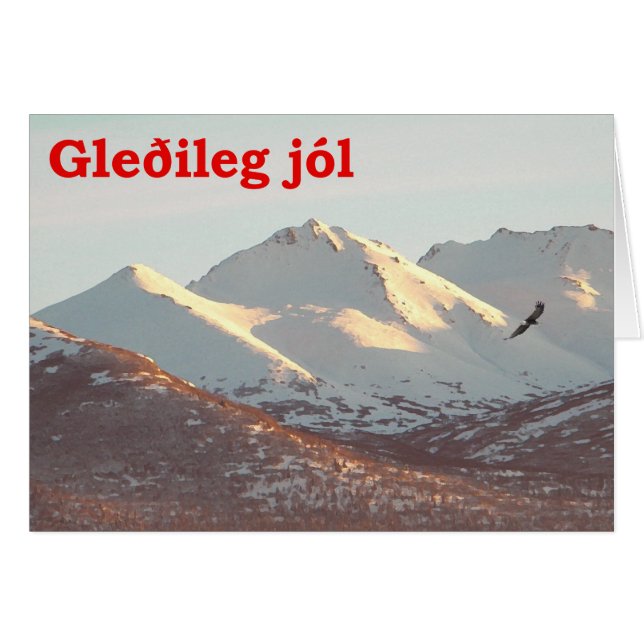 Gleðileg Jól - aigle d'hiver (Devant horizontal)