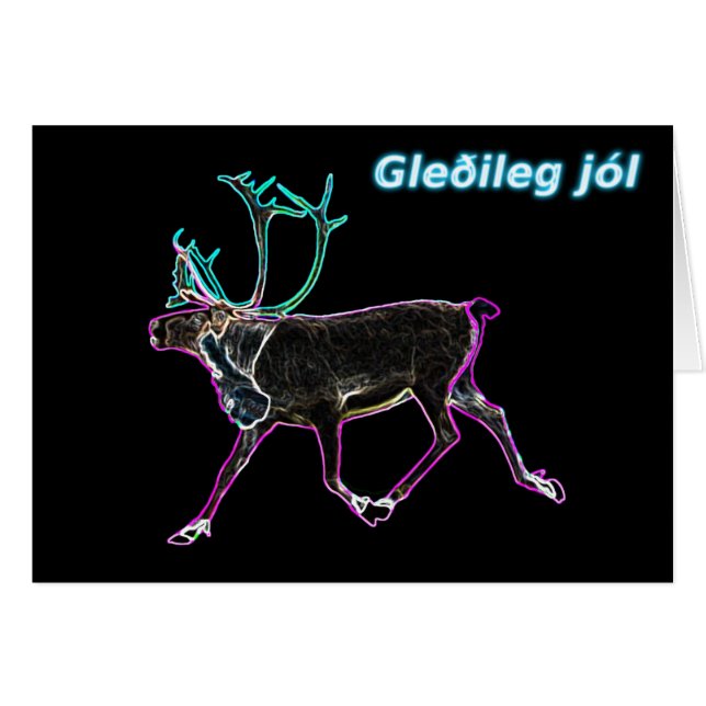 Gleðileg jól - Caribou électrique (Devant horizontal)